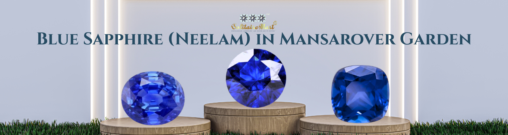 Blue Sapphire (Neelam) in Mansarover Garden