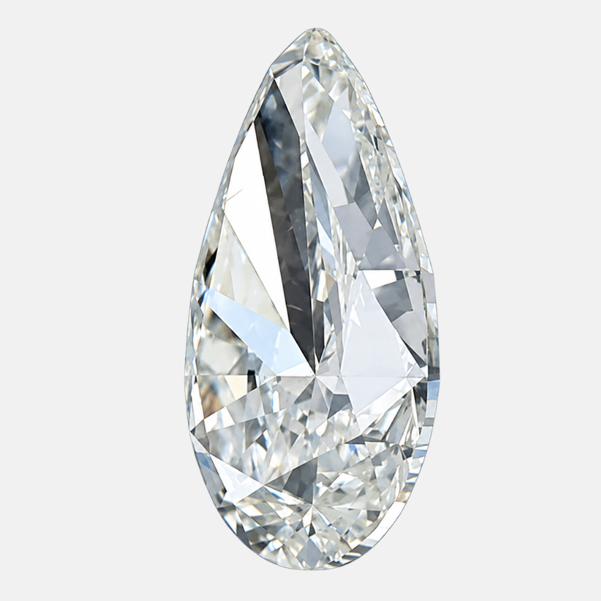 1.03 Carat Pear Shape Natural Diamond – J Color, SI2 Clarity