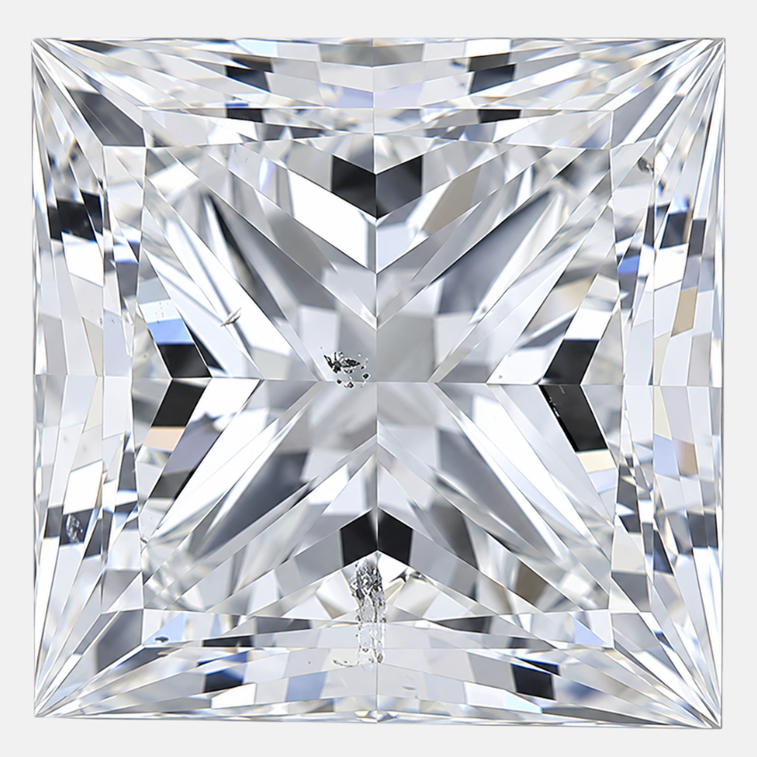 1.52 Carat Princess Cut Natural Diamond – I Color, SI2 Clarity