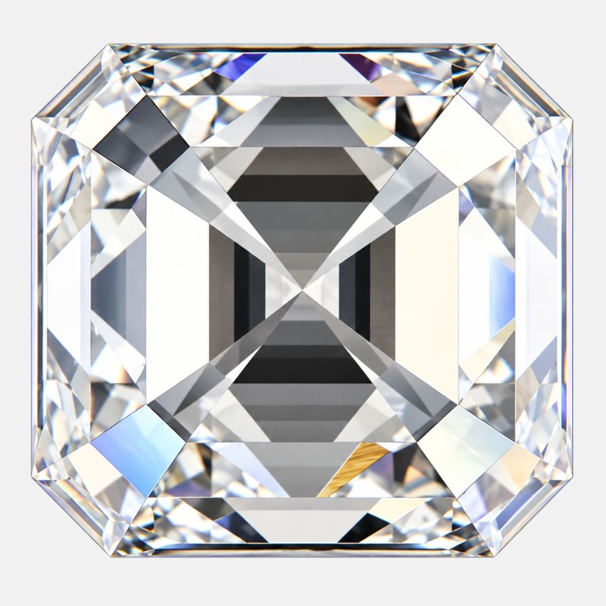 Mirano Jewels 1.54 Carat Asscher Cut Lab Created Diamond F Color VS2 Clarity IGI Certified
