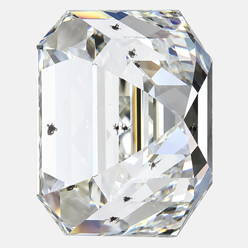 1.00 Carat Asscher Natural Diamond – J Color SI2 Clarity Loose Diamond