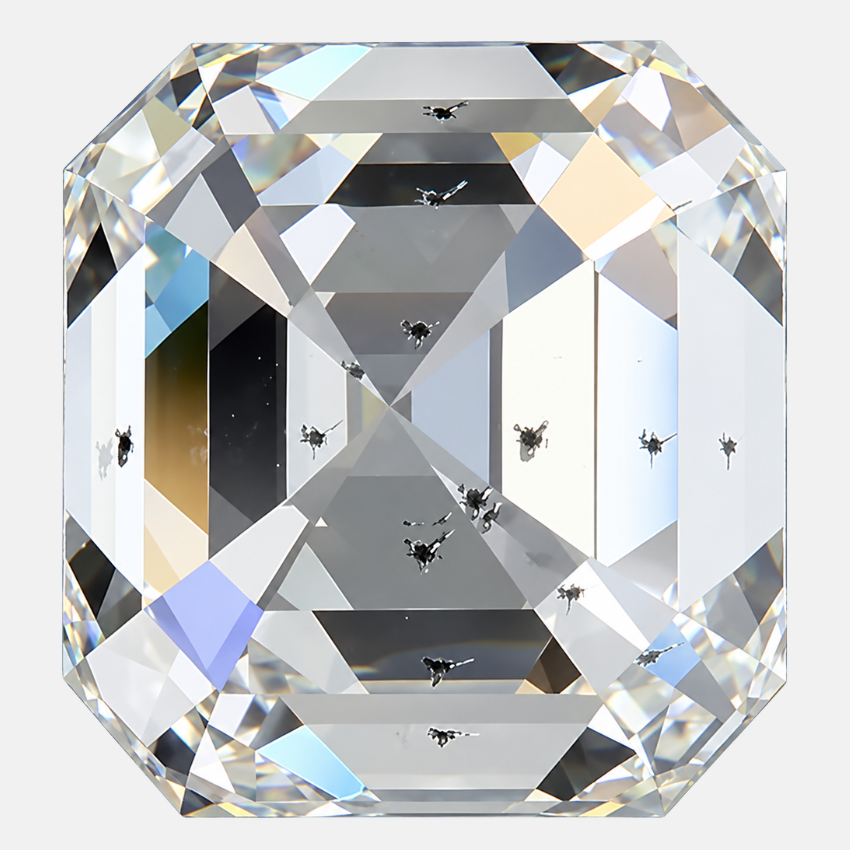 1.00 Carat Asscher Natural Diamond – J Color SI2 Clarity Loose Diamond
