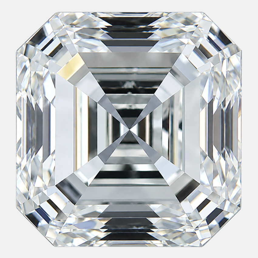 0.91 Carat Asscher Natural Diamond – J Color SI2 Clarity Loose Diamond