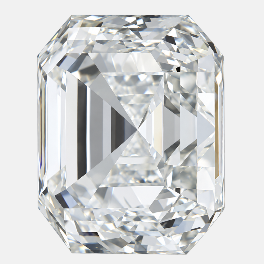 0.91 Carat Asscher Natural Diamond – J Color SI2 Clarity Loose Diamond