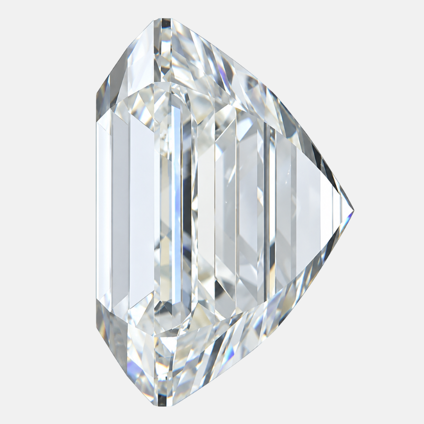 0.91 Carat Asscher Natural Diamond – J Color SI2 Clarity Loose Diamond