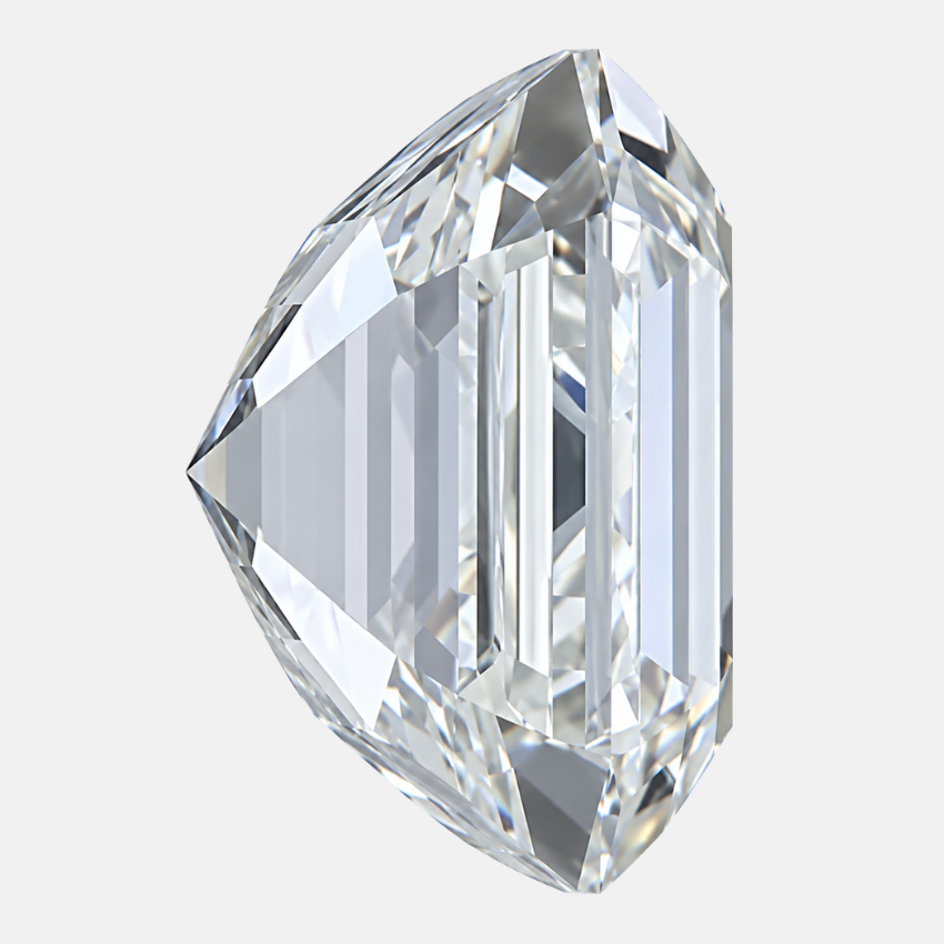 0.91 Carat Asscher Natural Diamond – J Color SI2 Clarity Loose Diamond