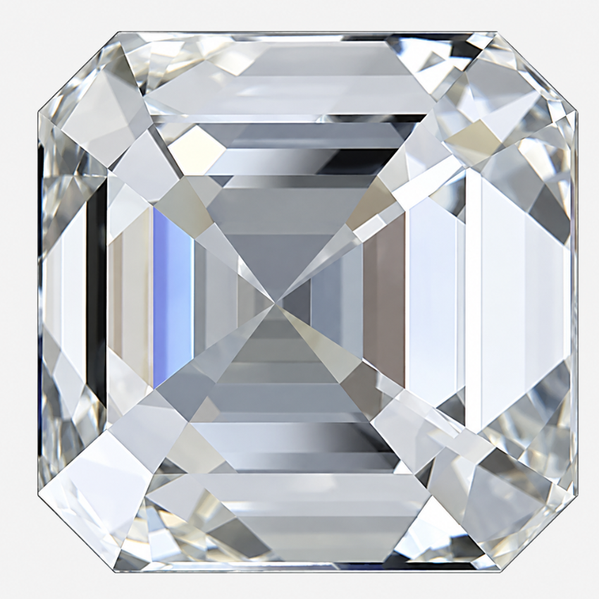 1.50 Carat Asscher Natural Diamond – J Color SI1 Clarity Loose Diamond