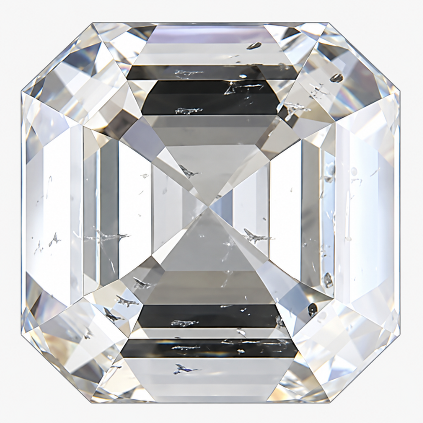 1.01 Carat Asscher Natural Diamond – J Color SI2 Clarity Loose Diamond