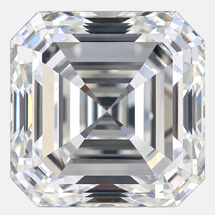 0.90 Carat Asscher Natural Diamond – I Color SI1 Clarity Loose Diamond