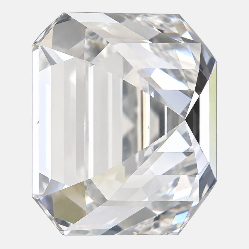 0.90 Carat Asscher Natural Diamond – I Color SI1 Clarity Loose Diamond