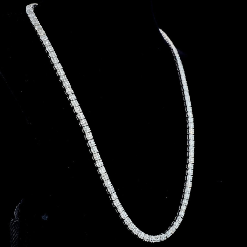 Mirano Jewels TCW 67.20CT 18K Gold Lab Grown Diamond Tennis Necklace