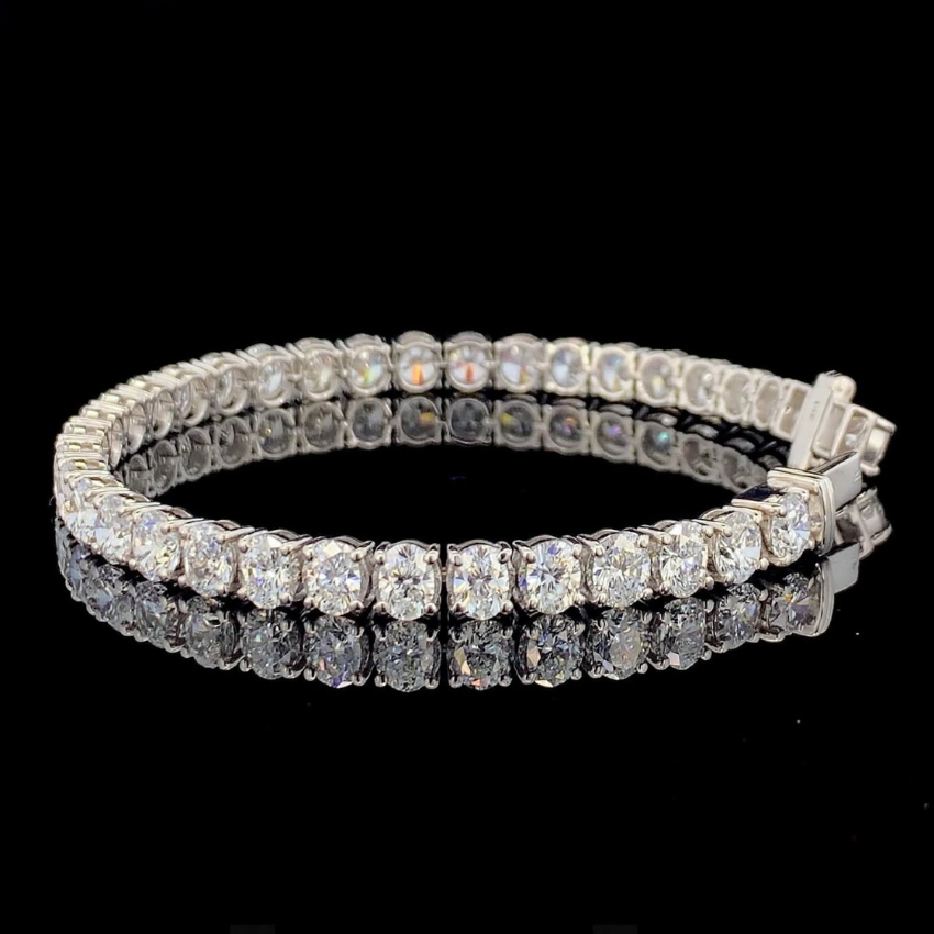 Mirano Jewels TCW 10.20CT Lab Diamond Bracelet in 14K Gold