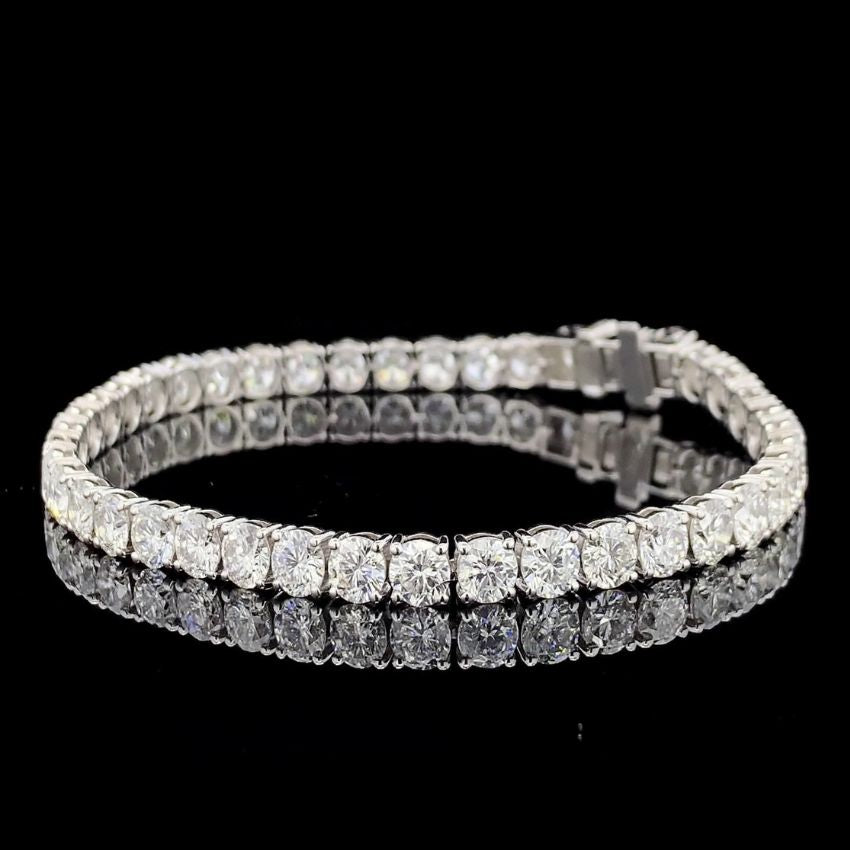 Mirano Jewels TCW 21.00 Carat Lab Grown Diamond Tennis Bracelet in 9K Gold