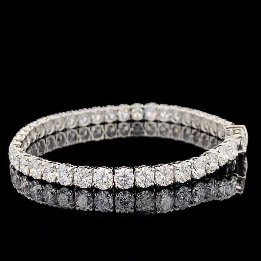 Mirano Jewels TCW 21.00 Carat Lab Grown Diamond Tennis Bracelet in 9K Gold
