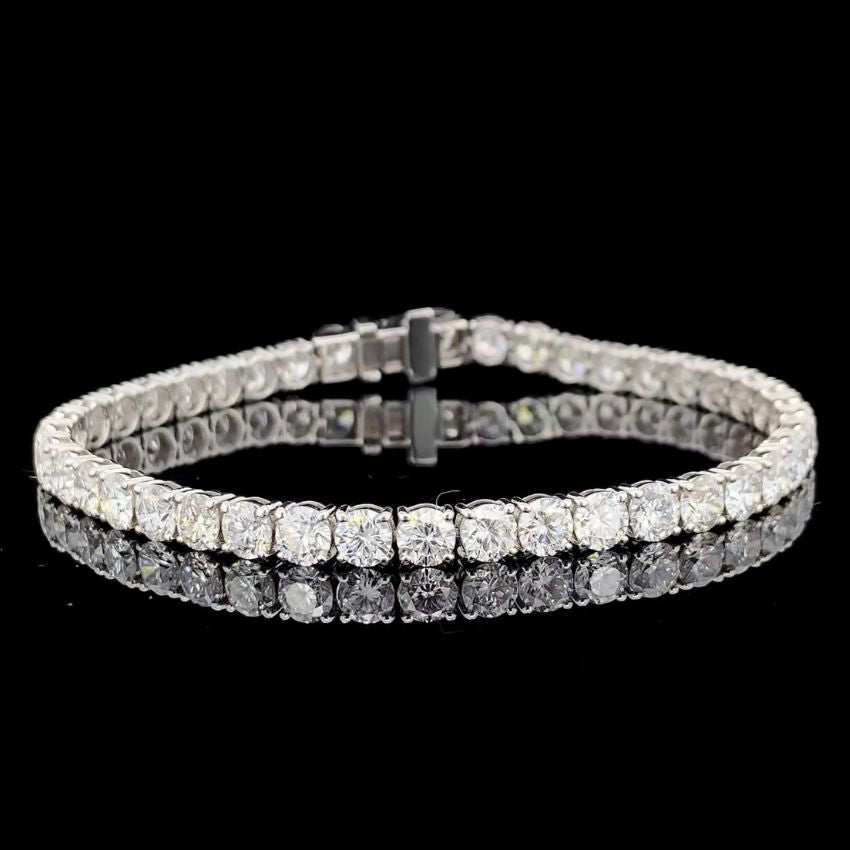 Mirano Jewels TCW 21.00 Carat Lab Grown Diamond Tennis Bracelet in 9K Gold