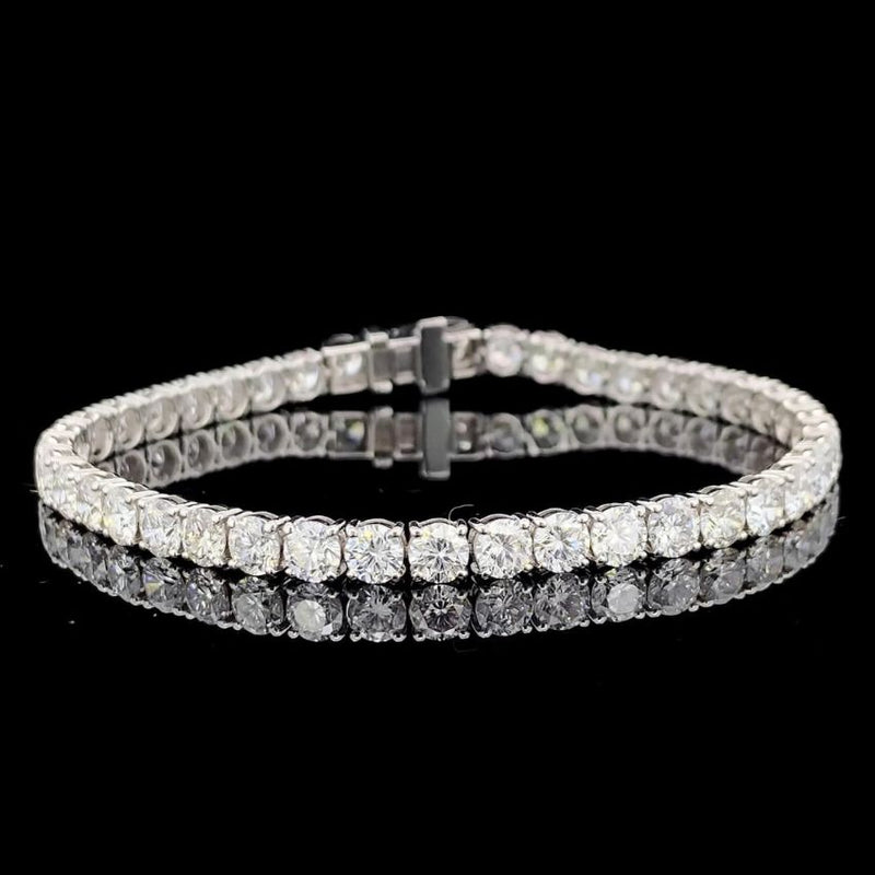 Mirano Jewels TCW 21.00 Carat Lab Grown Diamond Tennis Bracelet in 9K Gold