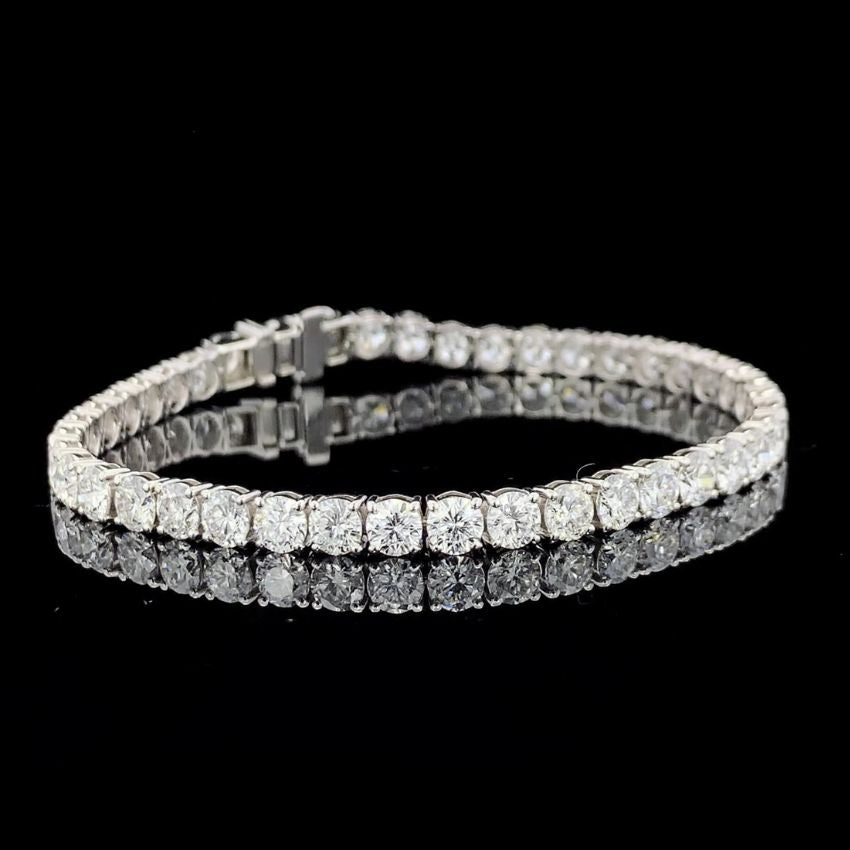 Mirano Jewels TCW 21.00 Carat Lab Grown Diamond Tennis Bracelet in 9K Gold