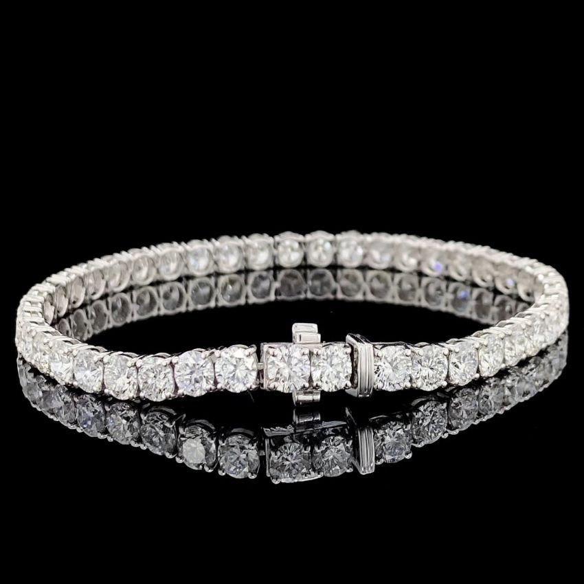 Mirano Jewels TCW 21.00 Carat Lab Grown Diamond Tennis Bracelet in 9K Gold