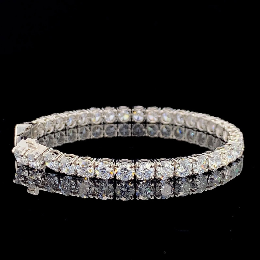 Mirano Jewels TCW 10.20CT Lab Diamond Bracelet in 14K Gold