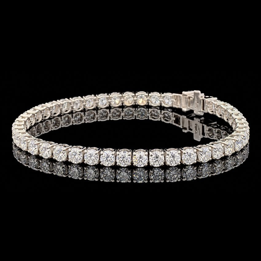 Mirano Jewels TCW 23.20 Carat Lab Grown Diamond Tennis Bracelet in 9K Gold