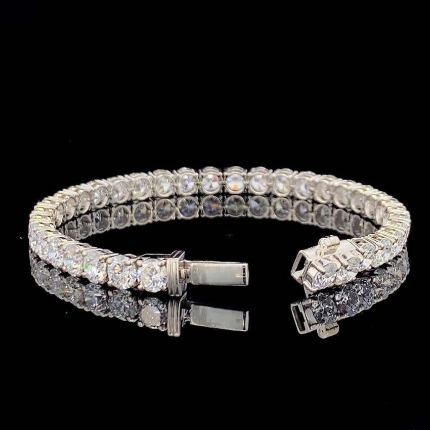 Mirano Jewels TCW 10.20CT Lab Diamond Bracelet in 14K Gold