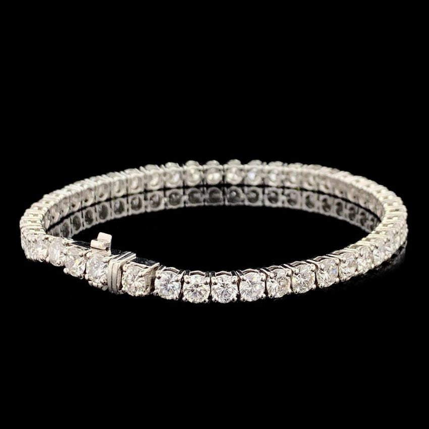 Mirano Jewels TCW 5.20ct Lab Created Diamond Tennis Bracelet in 18K Gold
