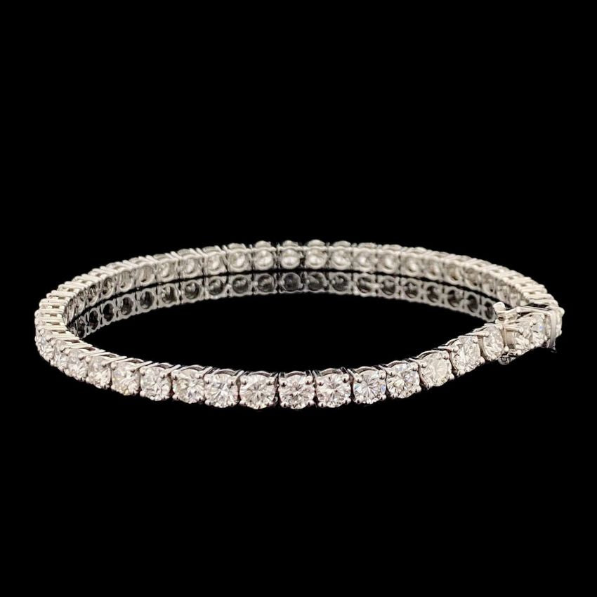 Mirano Jewels TCW 5.20ct Lab Created Diamond Tennis Bracelet in 18K Gold