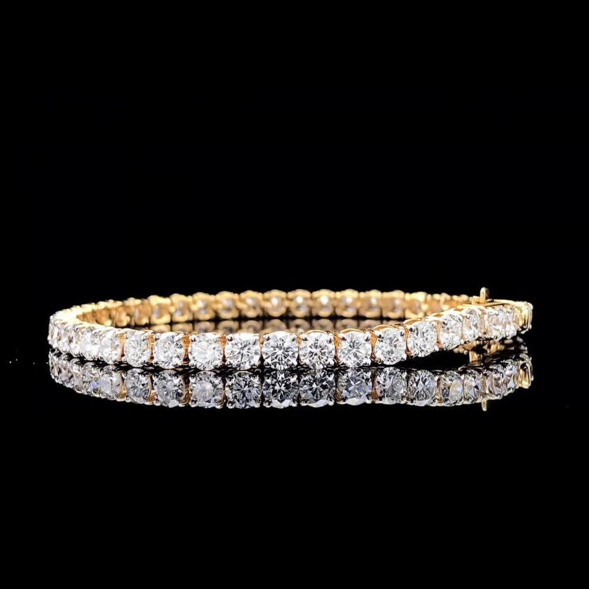 Mirano Jewels TCW 13.20ct Luxury Lab Created Diamond Bracelet in 18K Gold