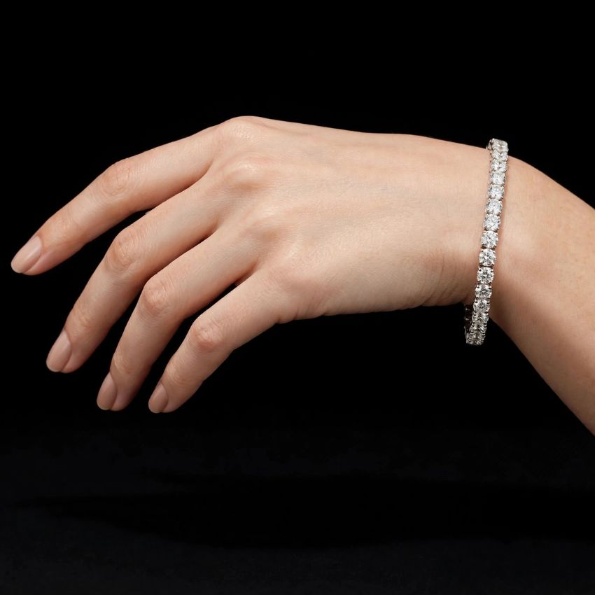 Mirano Jewels TCW 23.20 Carat Brilliant Lab Diamond  Tennis Bracelet in 18K Gold