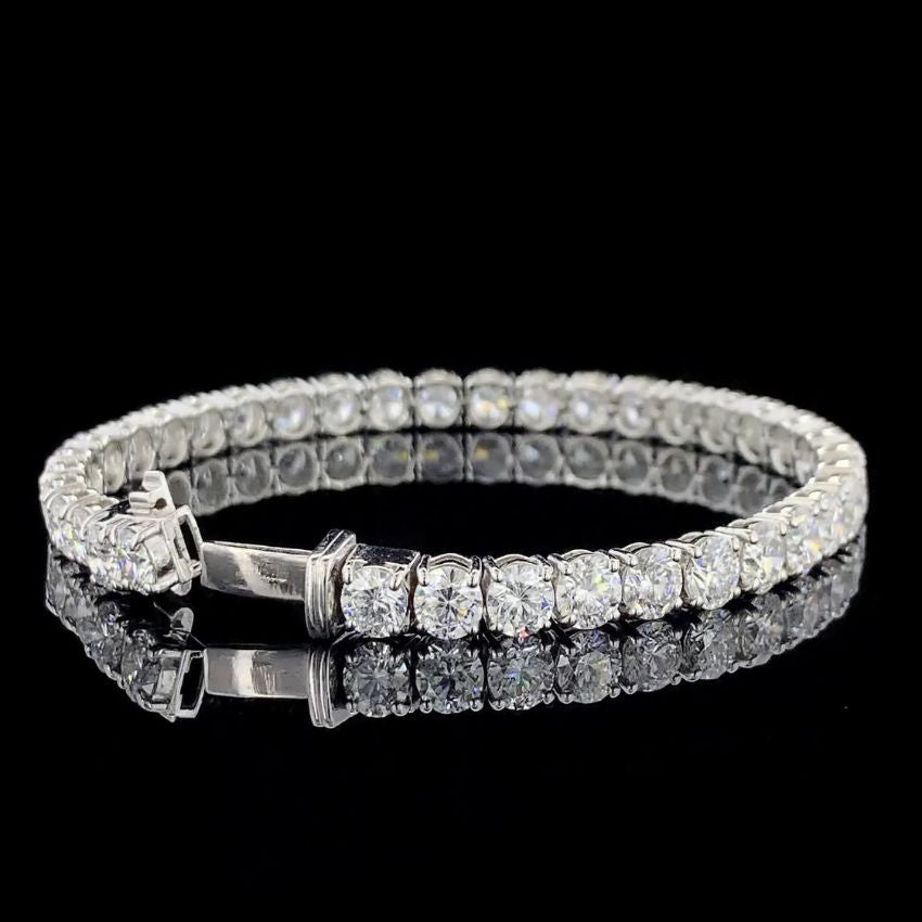Mirano Jewels TCW 25.20 Carat Lab Grown Diamond Tennis Bracelet in 18K Gold