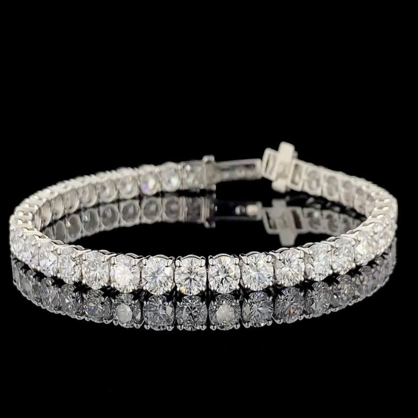 Mirano Jewels TCW 25.20 Carat Lab Grown Diamond Tennis Bracelet in 18K Gold