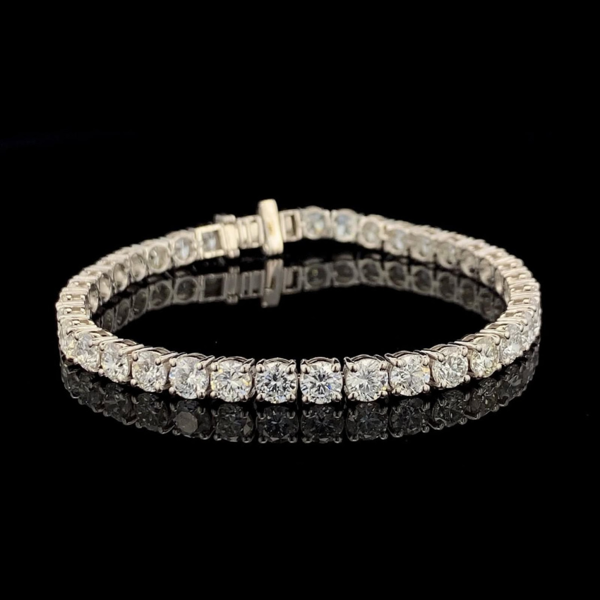 Mirano Jewels TCW 8.00CT Diamond Tennis Bracelet in 14K Gold for Elegant Everyday Wear