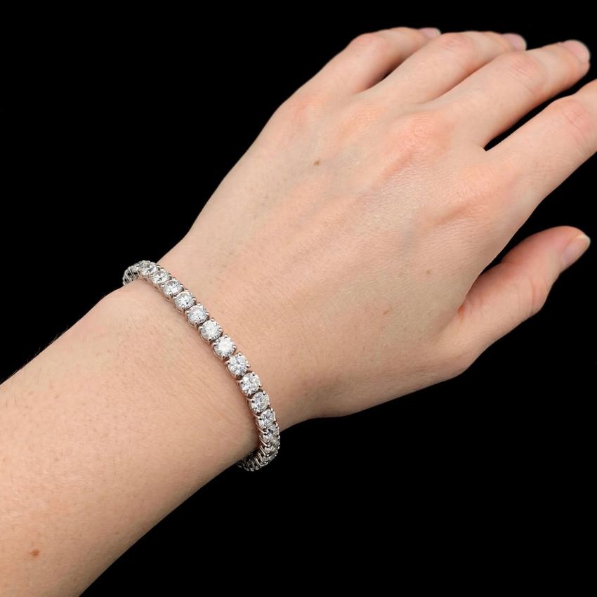 Mirano Jewels TCW 8.00CT Diamond Tennis Bracelet in 14K Gold for Elegant Everyday Wear