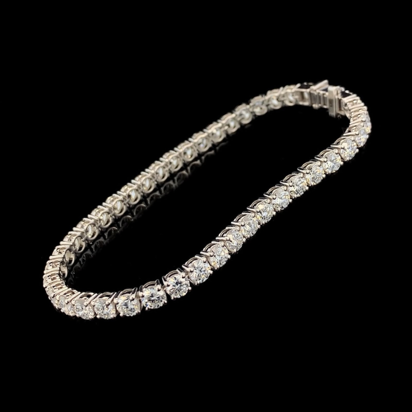 Mirano Jewels TCW 8.00CT Diamond Tennis Bracelet in 14K Gold for Elegant Everyday Wear