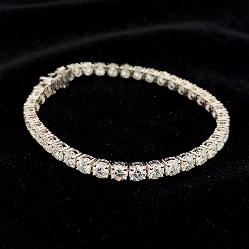 Mirano Jewels TCW 8.00CT Diamond Tennis Bracelet in 14K Gold for Elegant Everyday Wear