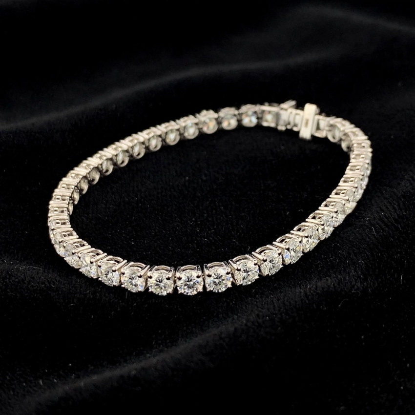 Mirano Jewels TCW 8.00CT Diamond Tennis Bracelet in 14K Gold for Elegant Everyday Wear