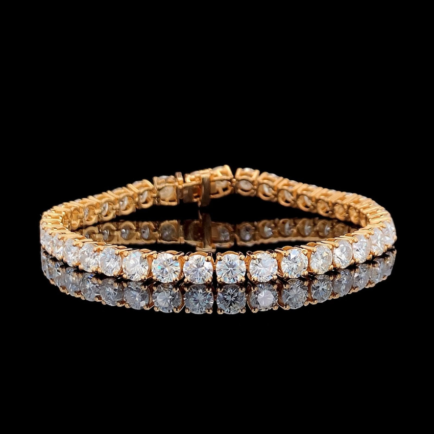 Mirano Jewels TCW 23.20CT Premium Lab Diamond Bracelet In 14K Gold