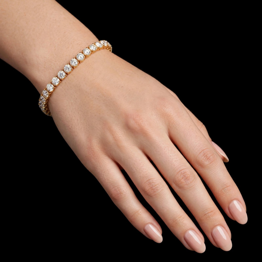 Mirano Jewels TCW 23.20CT Premium Lab Diamond Bracelet In 14K Gold