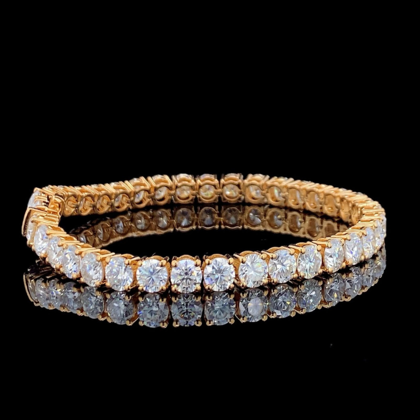 Mirano Jewels TCW 23.20CT Premium Lab Diamond Bracelet In 14K Gold