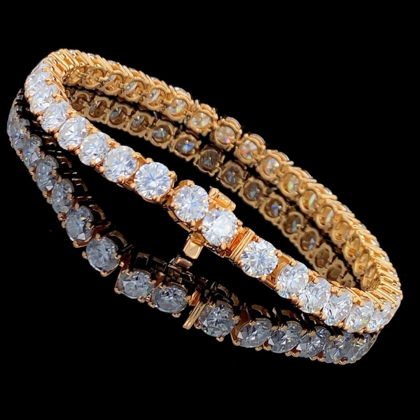 Mirano Jewels TCW 23.20CT Premium Lab Diamond Bracelet In 14K Gold