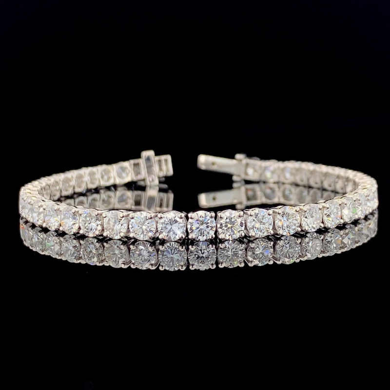 Mirano Jewels TCW 25.20CT Lab Grown Diamond Tennis Bracelet in 14K Gold