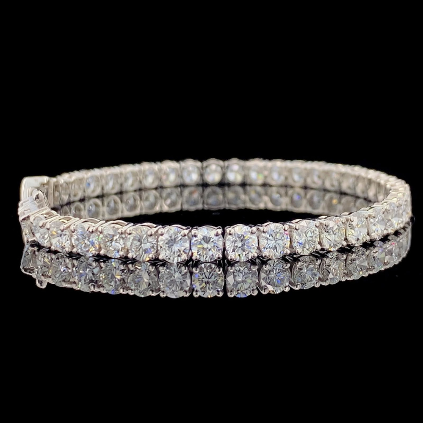 Mirano Jewels TCW 25.20CT Lab Grown Diamond Tennis Bracelet in 14K Gold