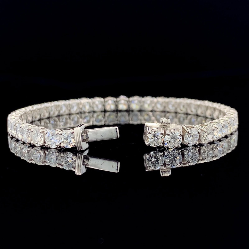 Mirano Jewels TCW 25.20CT Lab Grown Diamond Tennis Bracelet in 14K Gold
