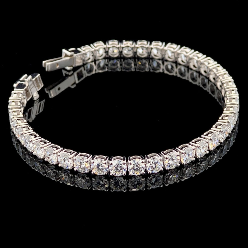 Mirano Jewels TCW 25.20CT Lab Grown Diamond Tennis Bracelet in 14K Gold