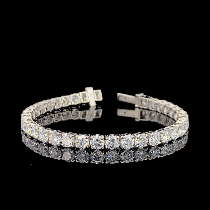 Mirano Jewels TCW 10.20CT Lab Diamond Bracelet in 14K Gold