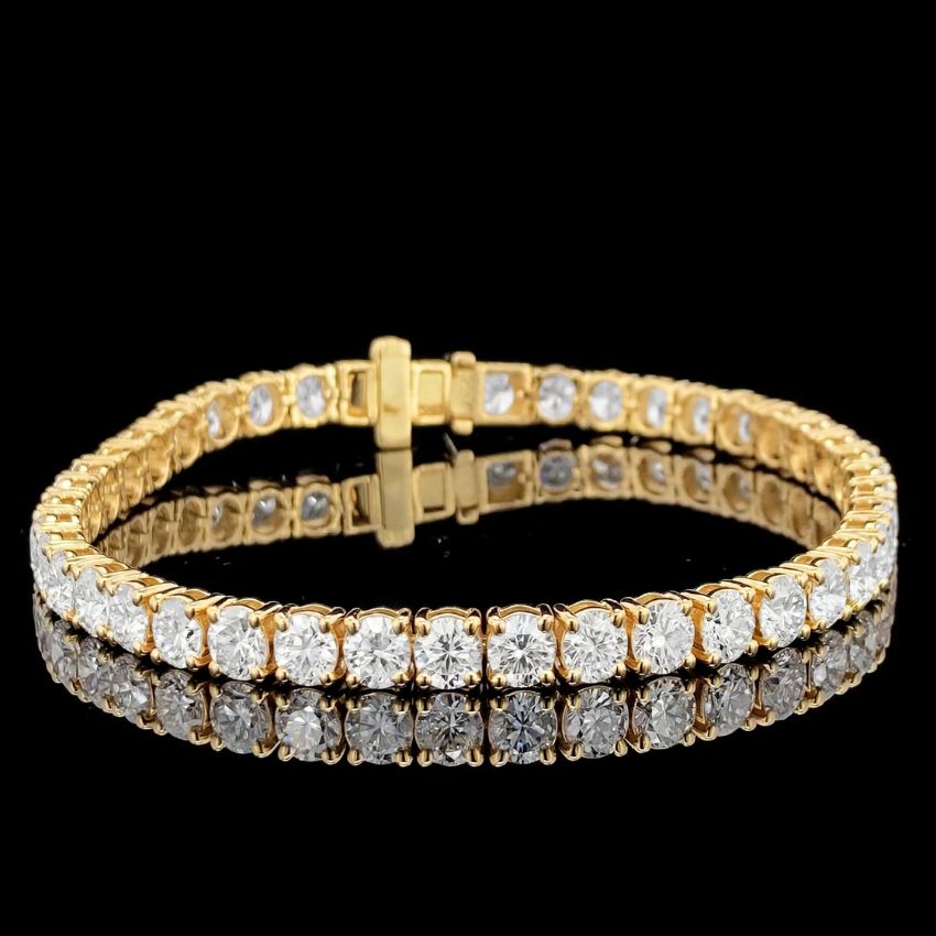 Mirano Jewels TCW 18.60 Carat Diamond Tennis Bracelet in 9K Gold
