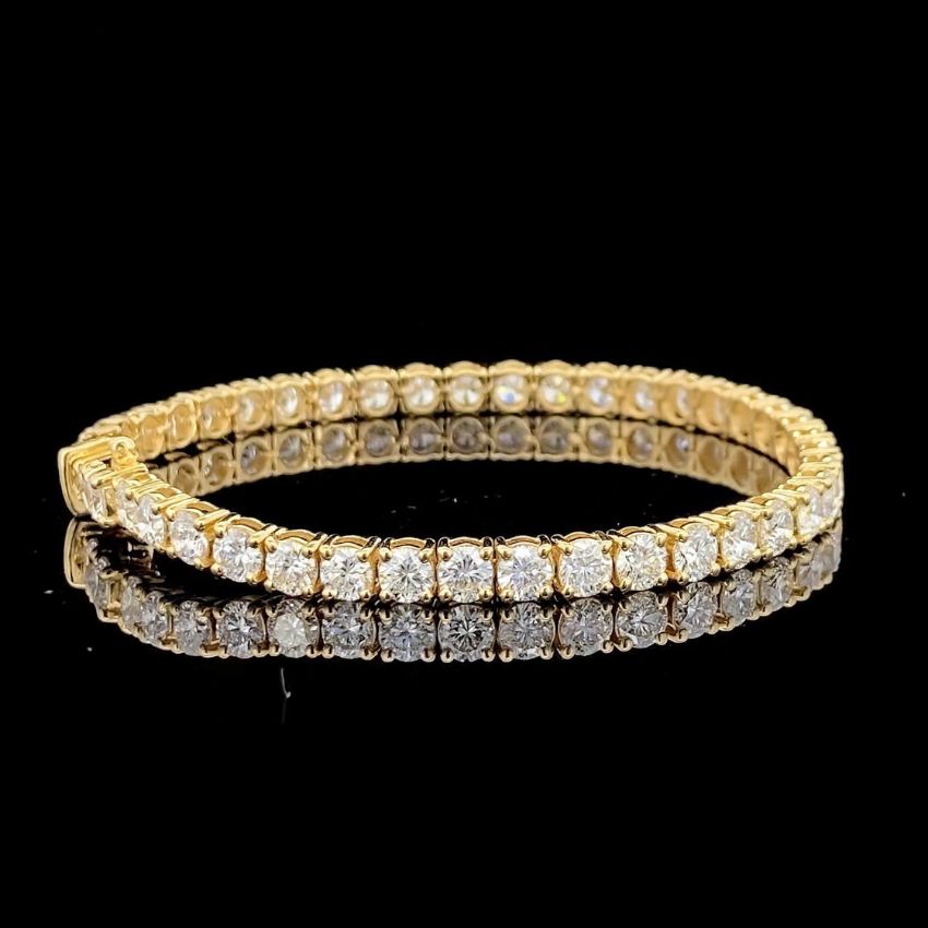 Mirano Jewels TCW 18.60 Carat Diamond Tennis Bracelet in 9K Gold