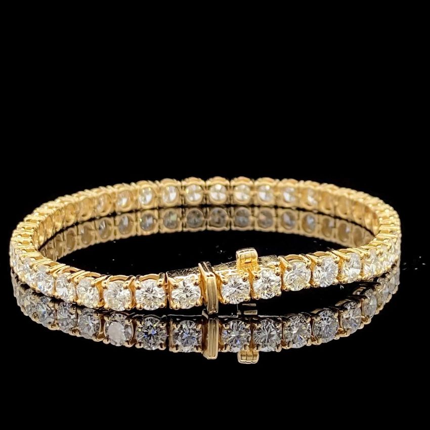 Mirano Jewels TCW 18.60 Carat Diamond Tennis Bracelet in 9K Gold