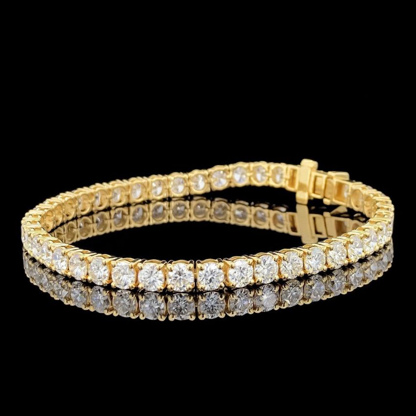 Mirano Jewels TCW 18.60 Carat Diamond Tennis Bracelet in 9K Gold