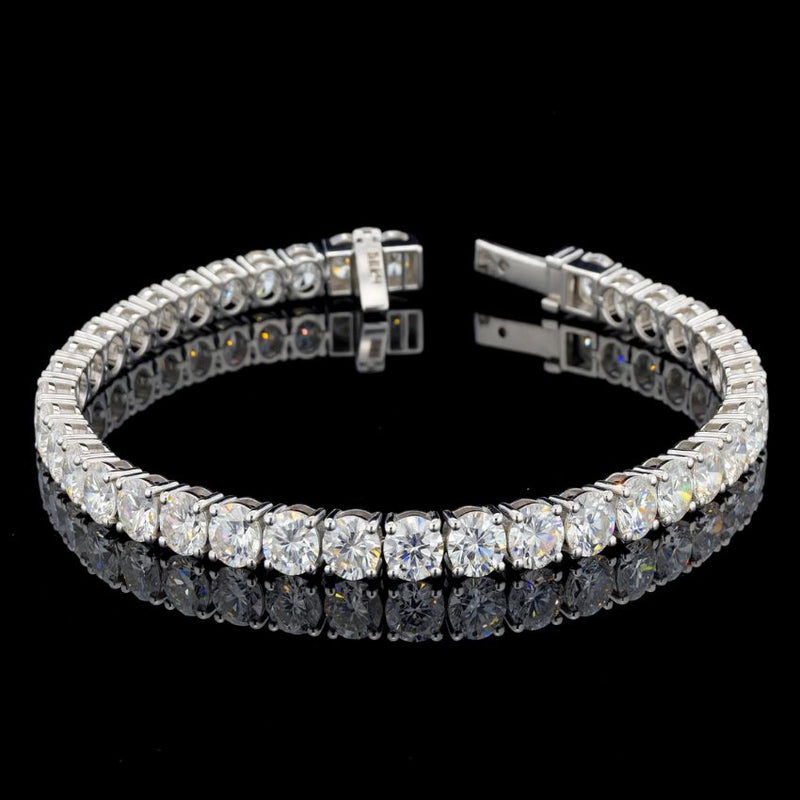 Mirano Jewels TCW 13.20 Lab Grown Diamond Tennis Bracelet in 9K Gold